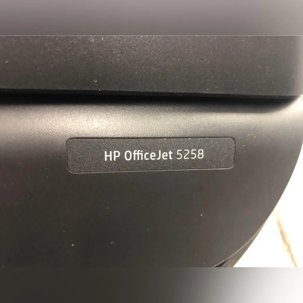 HP Office Jet 5258 black All-in-One Flatbed Printer Scanner Office Work Home